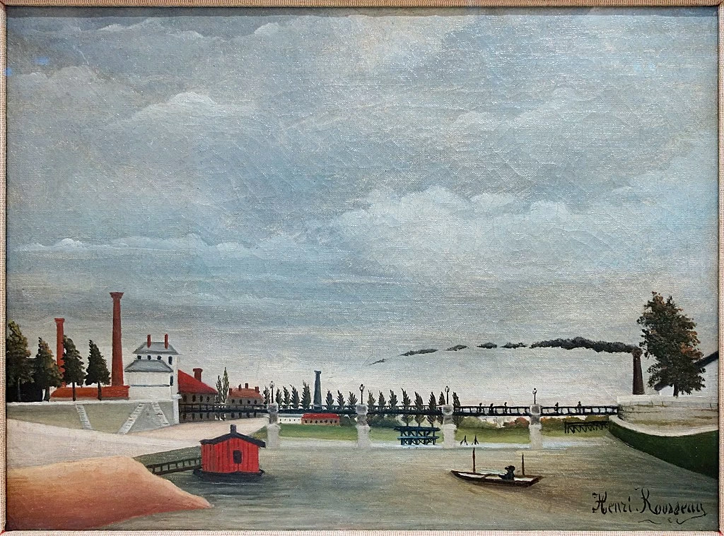Vista della passerella Passy o Bords de la Seine - Museo d'Arte di Lugano